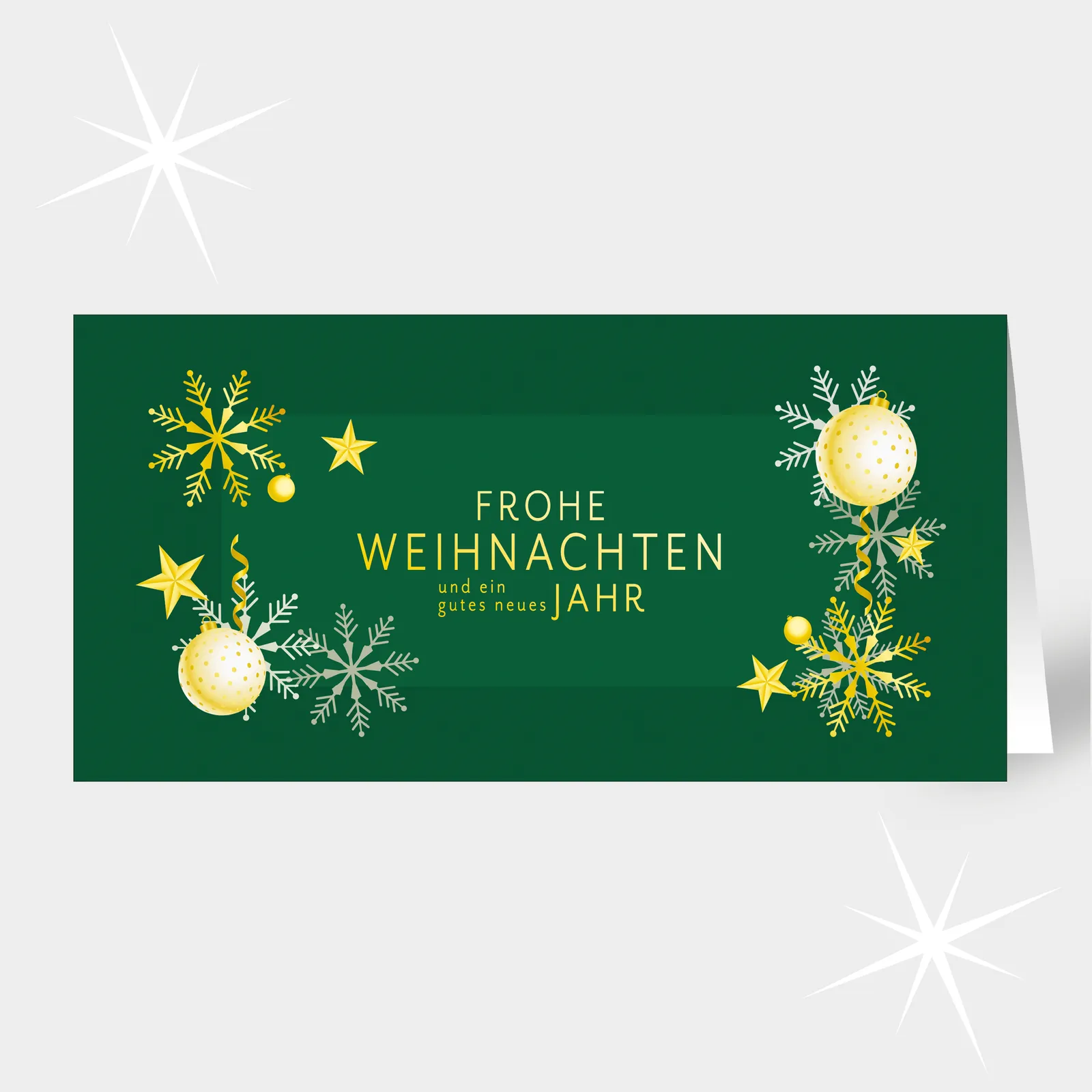 Weihnachtskarte – Vollflächig Grün