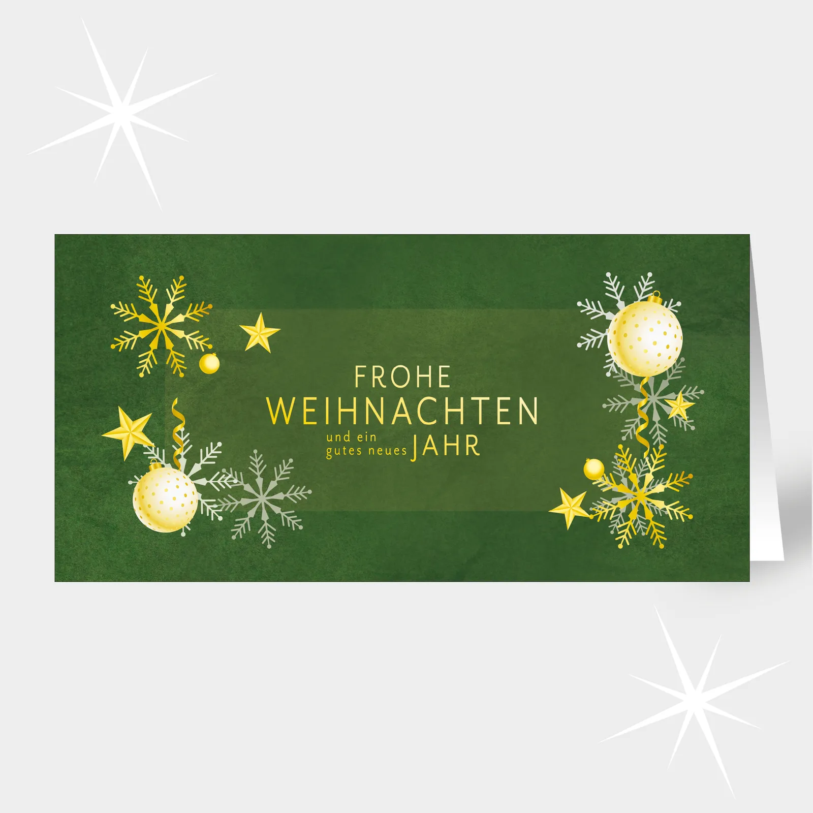 Weihnachtskarte – Grün mit Struktur